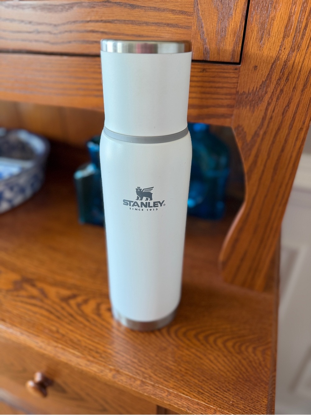 Stanley White Stainless Steel Travel Bottle